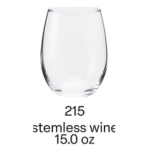 15 oz stemless wine