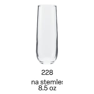 8.5 oz vina stemless flute