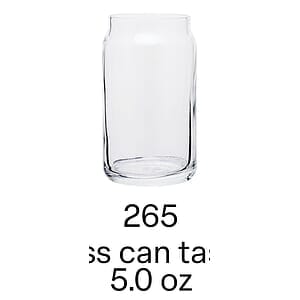 5 oz glass can taster