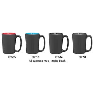 12 oz rocca mug - matte black