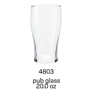 20 oz pub glass