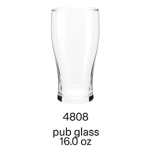16 oz pub glass
