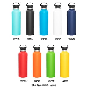 24 oz h2go ascent - powder