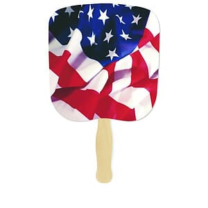 Patriotic Stock Flag Hand Held Fan