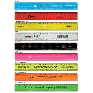 12" Double Bevel Ruler 1 side only