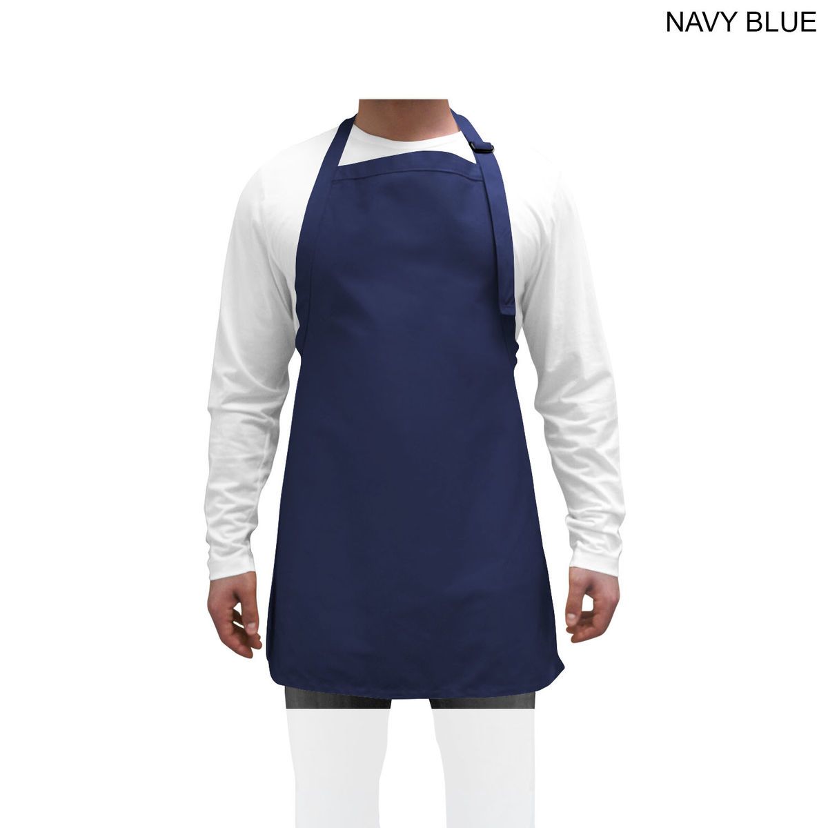 Domestic made Twill Bib Apron, 25x28, No Pockets, Adjust Neck, Heat Transfer Logo (Made in Canada)