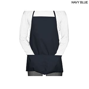 72 Hr Fast Ship - Domestic made Twill Bib Apron, 19x24, 2 Pockets, Transfer Logo (Made in Canada)