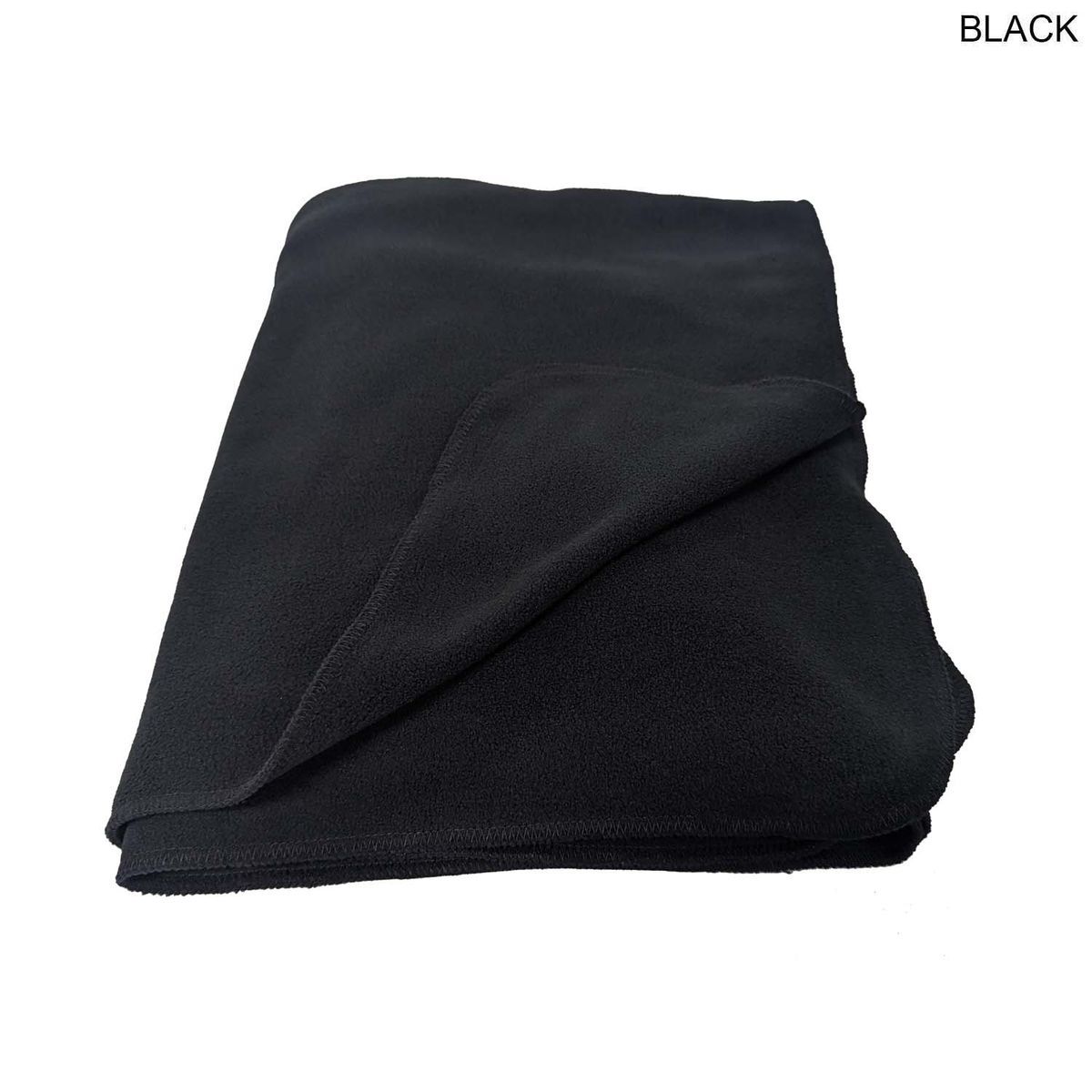 Black Blanket, Size 50x60, Ultra Soft and Smooth Microfleece Fabric, Blank Only