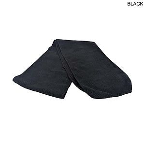 Black Scarf, Size 8x60, Ultra Soft and Smooth Microfleece Fabric, Blank Only