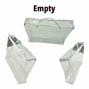 Rectangle Clear PVC Packaging Bag For Sherpa Blanket 50x60