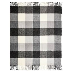 Plaid Wool Blanket, 50x60, with Lasered logo patch, NO SETUP CHARGE