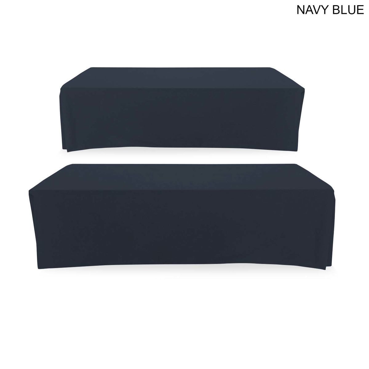 48 Hr Quick Ship - Polycotton Twill Table Throw for 8' Table, Drape style, 4 sided, Closed Back