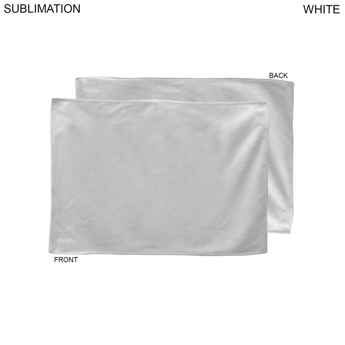 Bowl Game Rally Towel in Microfiber Dri-Lite Terry, 12x18, Sublimated Full color Logos