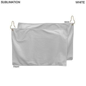 Colored Microfiber Dri-Lite Terry Golf Towel, 12x18, Nofold Grommet  Hook, Sublimated 2 sides