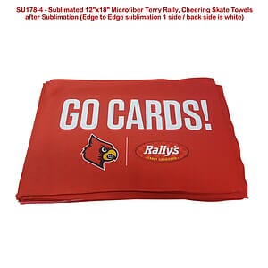 Team Towel in Microfiber Dri-Lite Terry, 12x18, Sublimated sports towel