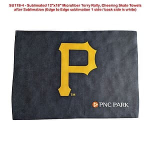 Team Towel in Microfiber Dri-Lite Terry, 12x18, Sublimated sports towel