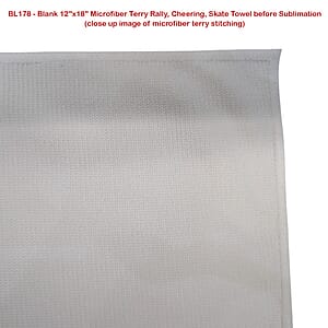 Bowl Game Rally Towel in Microfiber Dri-Lite Terry, 12x18, Sublimated Full color Logos