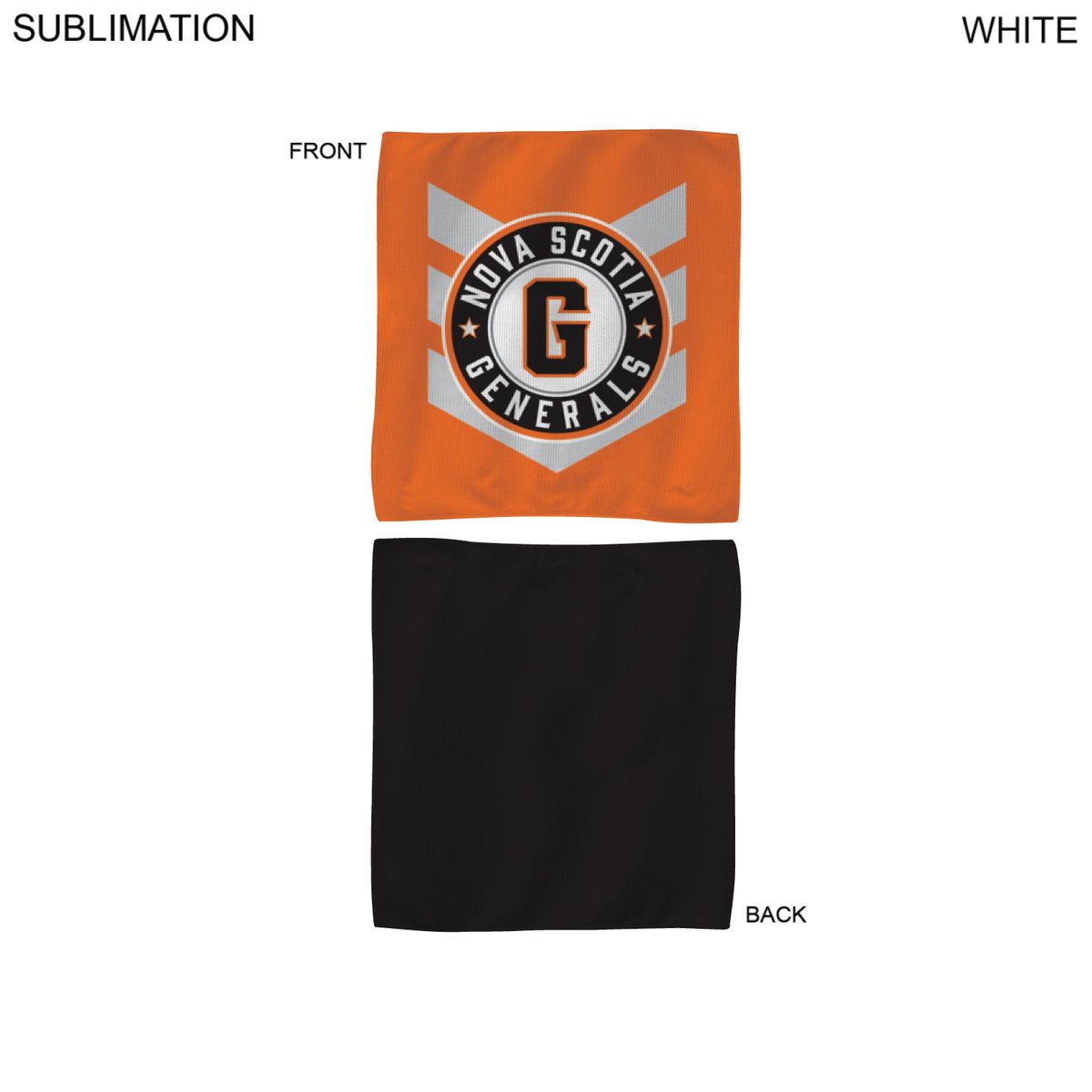 24Hr Express Ship - Colored Microfiber Dri-Lite Terry Skate, Cooling, Rally Towel, 10x10, Sublimated