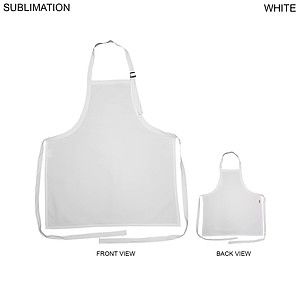 72 Hr Fast Ship - Domestic made Bib Apron, 25x28, No pockets, Adjustable Neck, Sublimated
