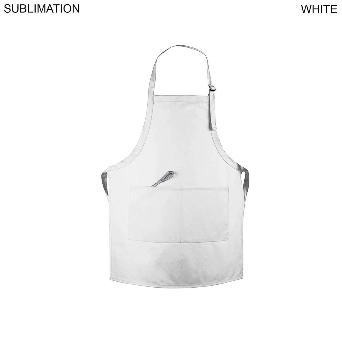 72 Hr Fast Ship - Domestic made Bib Apron, 25x28, 2 Pockets, Adjustable Neck, Sublimated