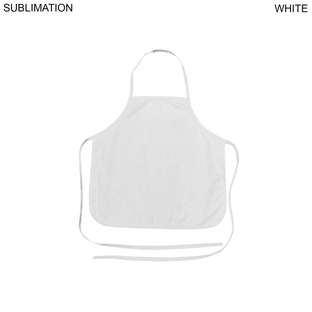 72 Hr Fast Ship - Domestic made Kids Bib Apron, 17x19, No Pockets, Sublimated