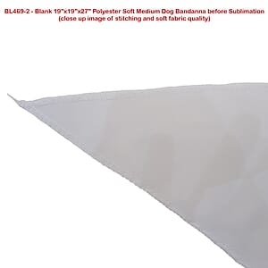 24 Hr Express Ship - Medium Dog Bandana, 19x19x27, Stitched Edges, Sublimated Edge to Edge