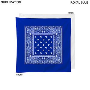 Paisley Bandana, 22x22, Sublimated Edge to Edge 1 side