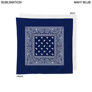 Paisley Bandana, 22x22, Sublimated Edge to Edge 1 side