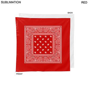 Paisley Bandana, 22x22, Sublimated Edge to Edge 1 side
