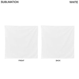 2-Tone Double Sided Bandana, 22x22, Sublimated Edge to Edge 2 sides