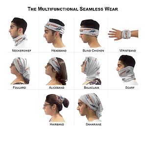 72 Hr Fast Ship - Domestic Made Sublimated Multifunction Tubular Headwear (Fandana Bandana)