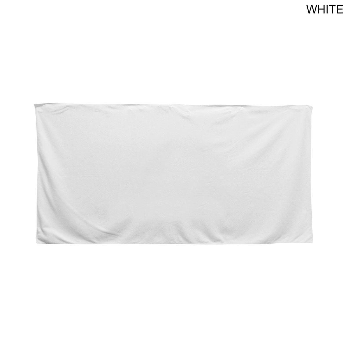 Individually Polybagged Plush and Soft Velour Terry Cotton Blend Beach Towel, 30x60, Sublimated