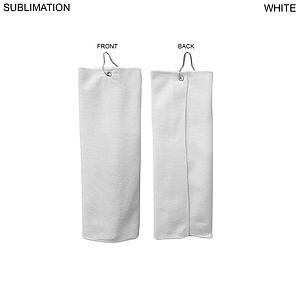 Colored Microfiber Dri-Lite Terry Golf Towel, Finished size 6x15, Trifold Grommet  Hook, Sublimated