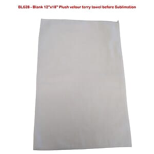 Team Towel in Plush and Soft Velour Terry Cotton Blend, 12x18, Sublimated sports towel