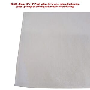 Team Towel in Plush and Soft Velour Terry Cotton Blend, 12x18, Sublimated sports towel