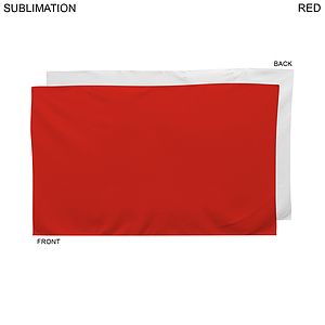 Plush and Soft Velour Terry Cotton Blend Colored Hand, Fitness Towel, 15x25, Sublimated Edge to Edge