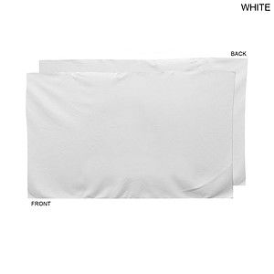 24 Hr Express Ship - Plush and Soft White Velour Terry Cotton Blend Hand, Sports Towel, 15x25