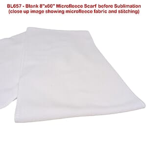 72 Hr Fast Ship -Ultra Soft and Smooth Microfleece Scarf, 8x60, Sublimated BOTH sides