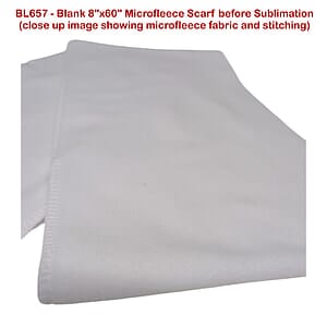 72 Hr Fast Ship -Ultra Soft and Smooth Microfleece Scarf, 8x60, Sublimated BOTH sides