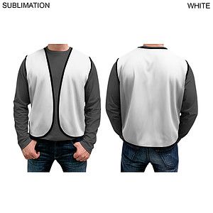 24 Hr Express Ship - Domestic Made Poplin Vest, Fully Sublimated front and back, Uniform Vest
