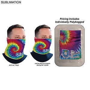 Individually Polybagged Sublimated BEST VALUE lightweight Seamless Neck Gaiter