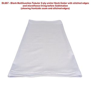 Team Neck Gaiter, Sublimated Tubular 2-ply Neck Gaiter, Moisture wicking, 4way stretch, Hemmed