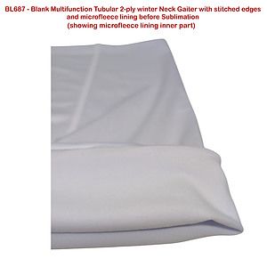 Team Neck Gaiter, Sublimated Tubular 2-ply Neck Gaiter, Moisture wicking, 4way stretch, Hemmed