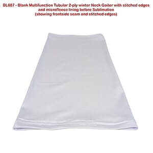 Team Neck Gaiter, Sublimated Tubular 2-ply Neck Gaiter, Moisture wicking, 4way stretch, Hemmed