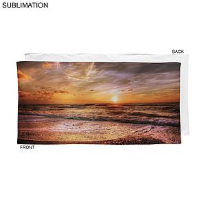 Stock Design Sublimated, Heavier Weight, Plush Velour Terry Cotton Blend Beach Towel, 30x60
