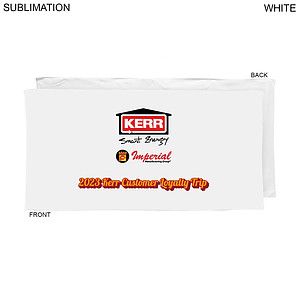 Heaviest weight, Plush Velour Terry Cotton Blend White Beach Towel, 30x60, Full Color Sublimation