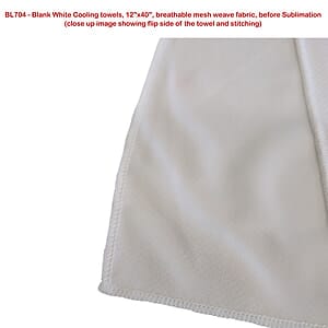 Colored Cooling Towel, 12x40, Edge to Edge sublimation 2 sides