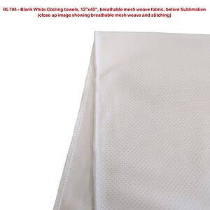Colored Cooling Towel, 12x40, Edge to Edge sublimation 2 sides