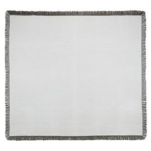 Tapestry Throw Blanket with Fringed Edges, 55x62, Sublimated Edge to Edge 1 side