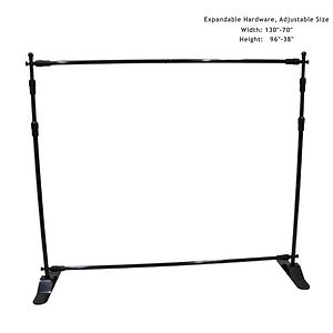 10' Expanding Exhibitor Display Hardware, Stand and Bag, Aluminum Base, Graphics are not included